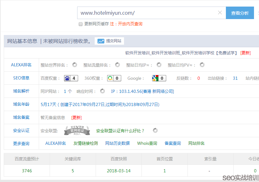 SEO顧問培訓案例